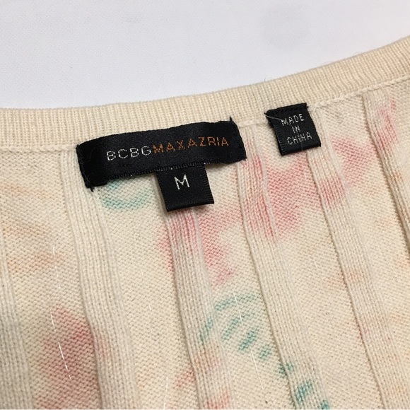 BCBGMaxAzria Tue Dye Cardigan Sweater Size Medium - Picture 4 of 10